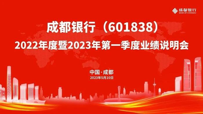 直播互动丨成都银行2022年度暨2023年第一季度业绩说明会