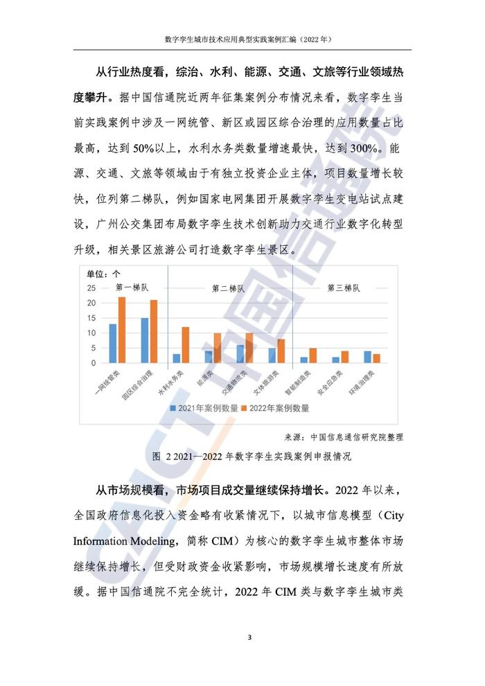 中国信通院：2022年数字孪生城市技术应用典型实践案例汇编