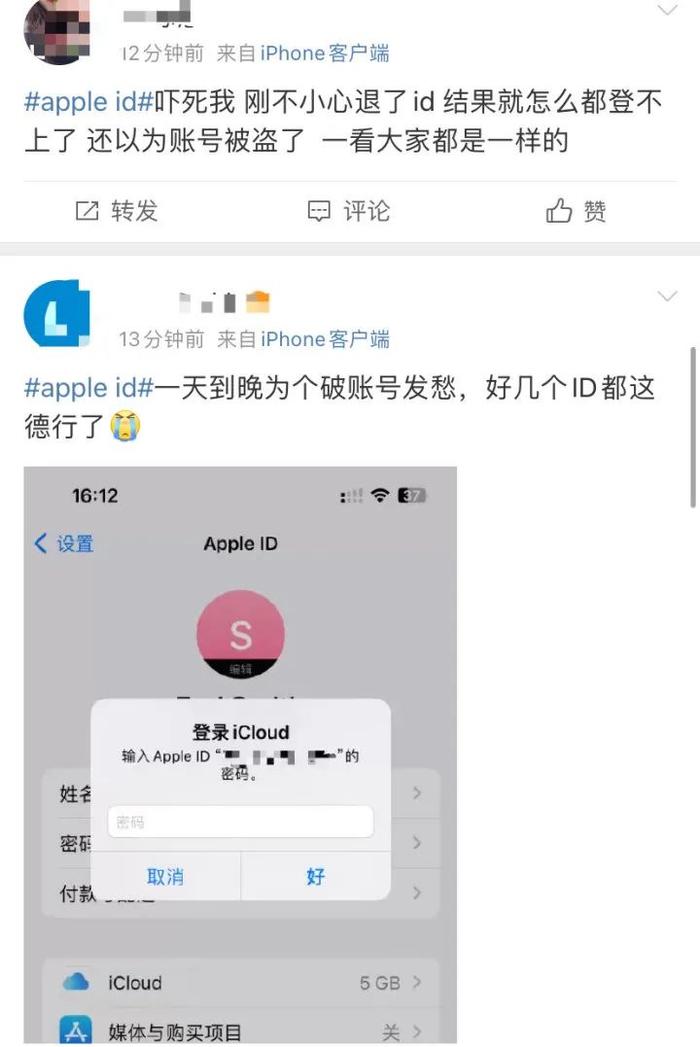 冲上热搜！苹果Apple ID出现大面积故障，网友慌了：以为手机坏了