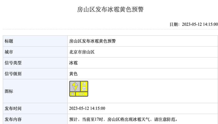 一键天黑，瓢泼大雨！部分地区冰雹“到货”，北京连发三预警