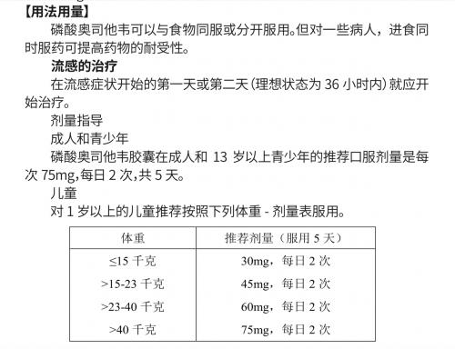 奥司他韦与芩香清解口服液疗效相当，用法用量需看清