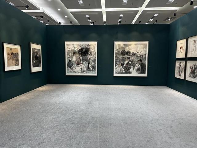 用画笔记录大美甘南，王稳苓美术作品展开幕