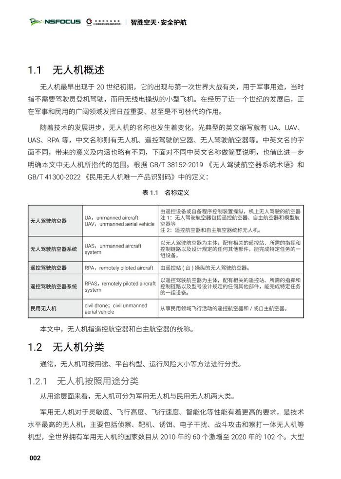 绿盟科技：2023年无人机现状观察及安全分析报告