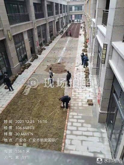 云投诉｜水泥地上建绿化 验收后又拆除 四川广安一小区绿化被业主质疑弄虚作假