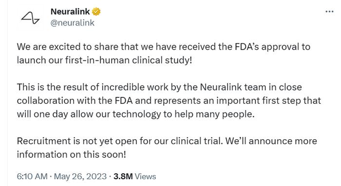 马斯克的脑机公司离“圆梦”又进一步！获得FDA人体试验批准