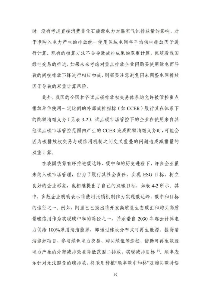 《碳达峰碳中和目标下的抵销机制设计》清华大学