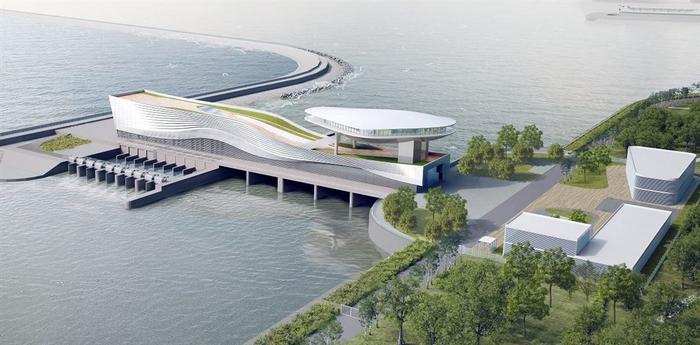在吴淞江上建上海最大泵闸枢纽，新川沙河段泵闸枢纽工程初步具备通水条件