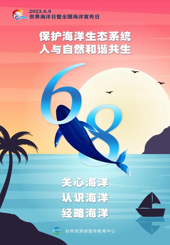 保护海洋生态系统 人与自然和谐共生｜海洋日主题海报来了！