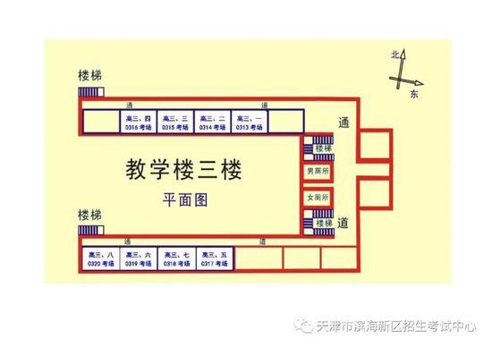 考生请关注丨2023年滨海新区高考考点入场路线图及考场分布示意图发布