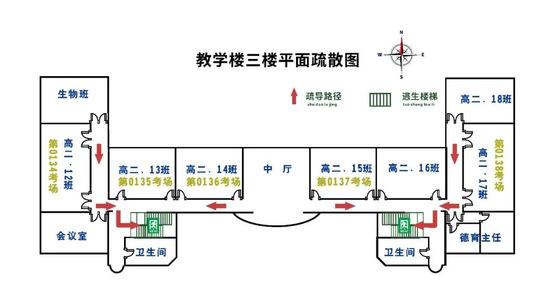 考生请关注丨2023年滨海新区高考考点入场路线图及考场分布示意图发布