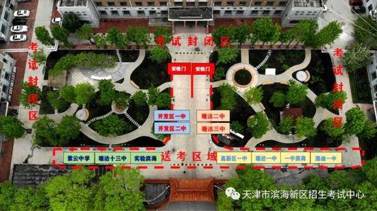 考生请关注丨2023年滨海新区高考考点入场路线图及考场分布示意图发布