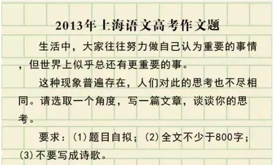 2023年上海高考作文题公布！还记得你那一年的作文题吗？
