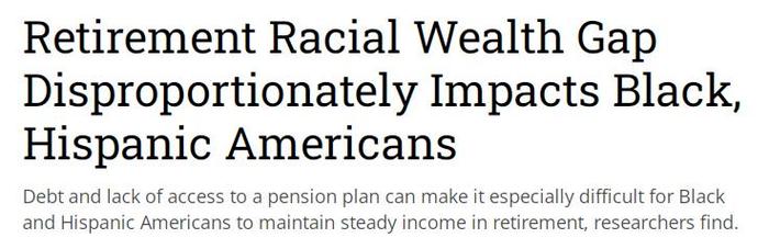 美媒：财富、健康、生活水平种族差异巨大 美国黑人群体难以实现足够收入积累