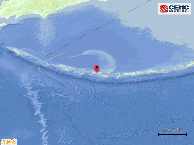 拉特群岛发生5.5级地震