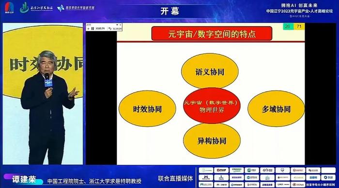 中国工程院院士、浙江大学求是特聘教授谭建荣发表主旨演讲