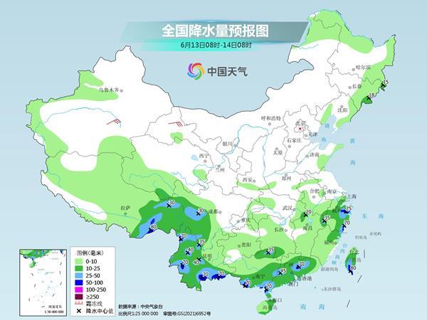 华南至云南降雨频繁，北方大范围高温将来袭