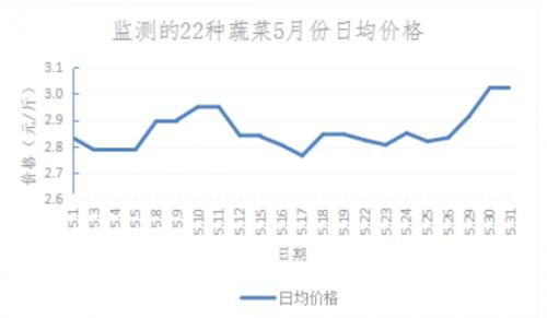 山东博兴：5月份蔬菜价格波动上涨