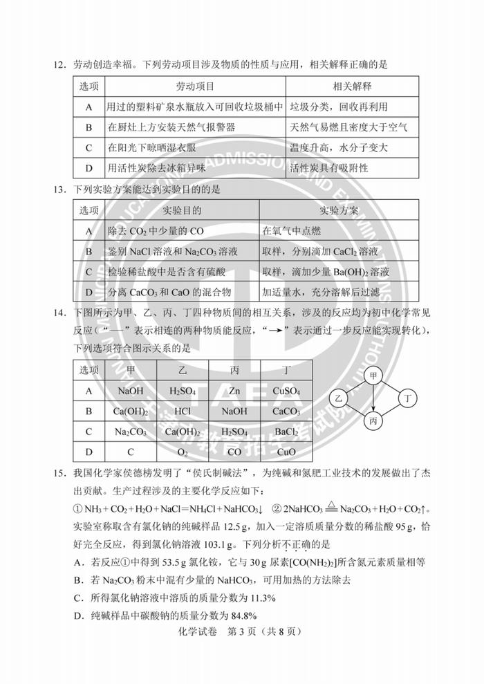 天津中考试卷答案来了！成绩这时公布→