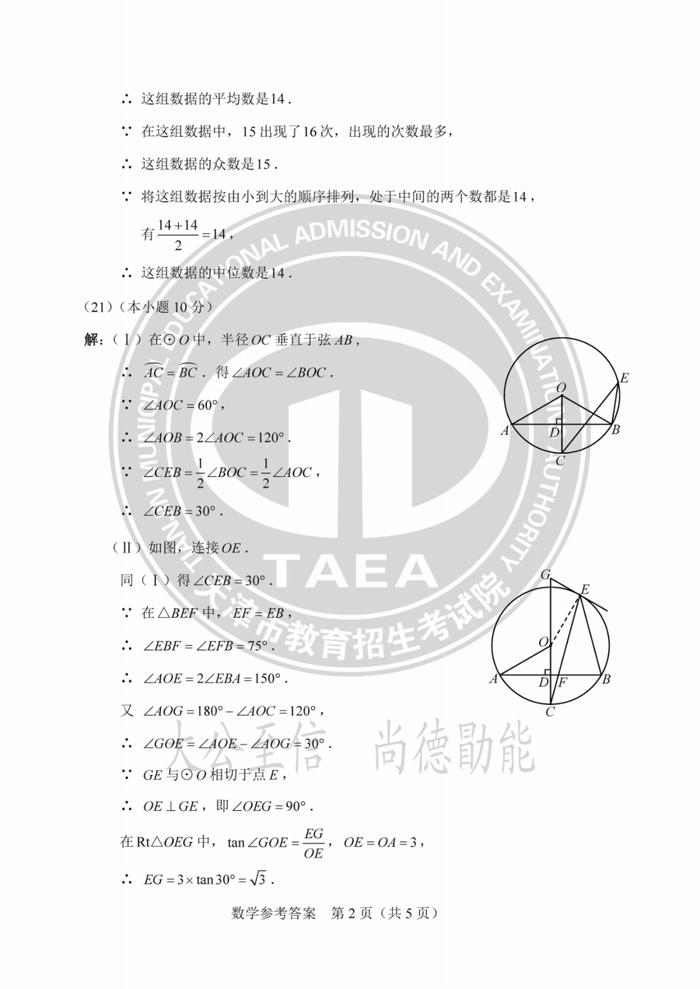 天津中考试卷答案来了！成绩这时公布→