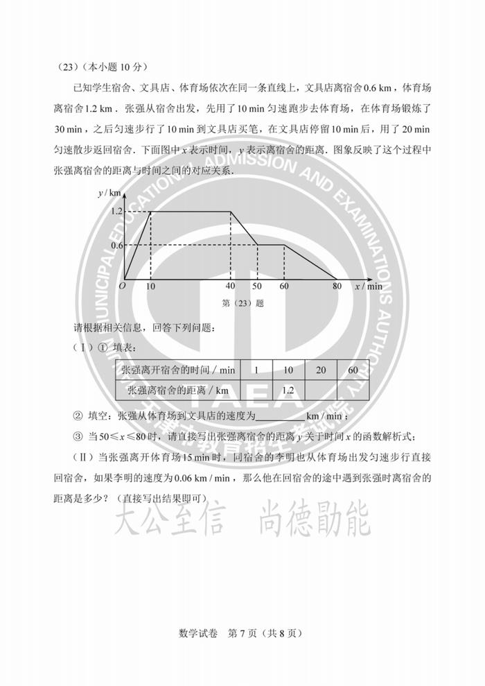 天津中考试卷答案来了！成绩这时公布→