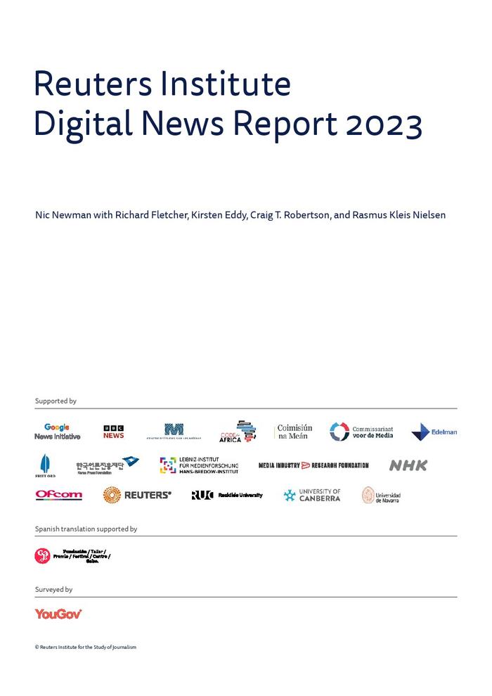 路透社：2023年网络新闻报告