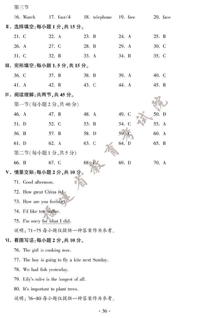 快讯！2023厦门中考试卷和答案公布