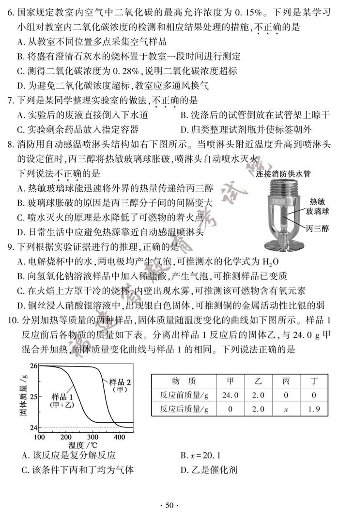 刚刚！2023年福建中考试卷及答案发布