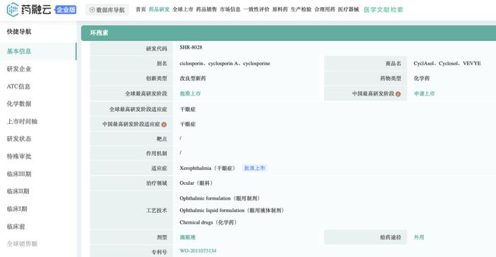 恒瑞持中国权益：环孢素干眼症新药在美获批（无水药物递送再下一城）