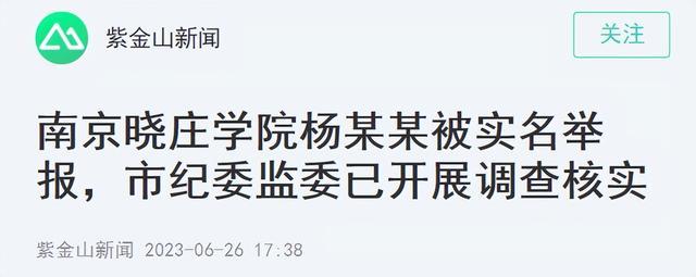 南京一高校领导被实名举报与他人保持不正当男女关系，当地回应！