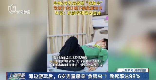 6岁男孩游泳后感染“食脑虫”，持续高烧下病危……暂无特效药，死亡率极高