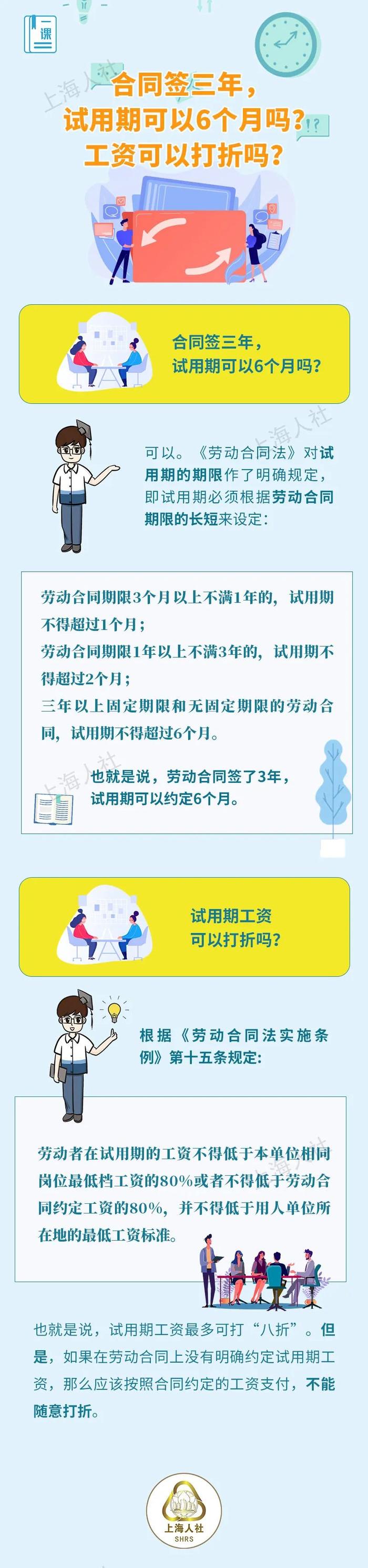 合同签三年，试用期可以6个月吗？工资可以打折吗？