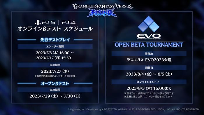 格斗游戏《碧蓝幻想 Versus：崛起》宣布 7 月底举行在线公测