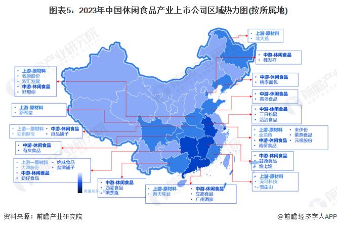 2023年中国休闲食品行业区域竞争格局分析 华中与华东地区竞争力较强【组图】