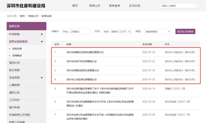 深圳：8月1日起实施四个管理办法  不再安排建设安居型商品房和人才住房