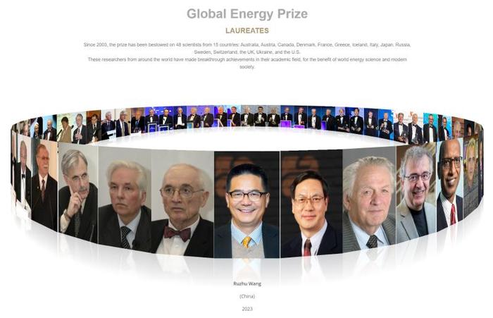 上海交大王如竹教授获2023年全球能源奖（Global Energy Prize）