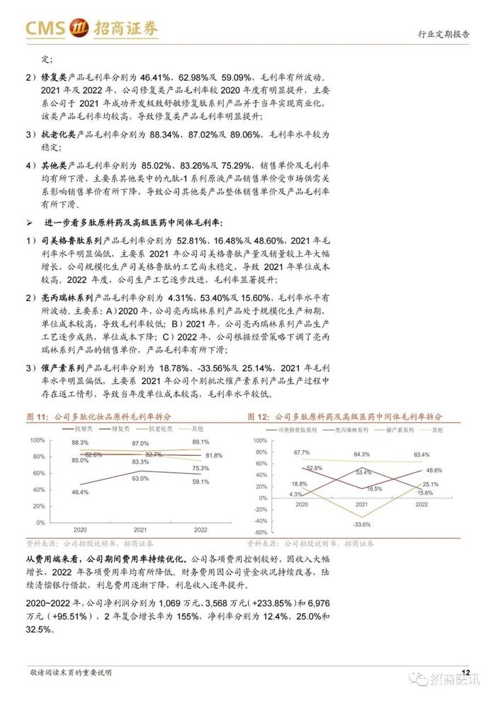 【招商医药&轻纺】医美行业周报（2023.07.10）——多肽化妆品原料领先企业，湃肽生物招股书梳理