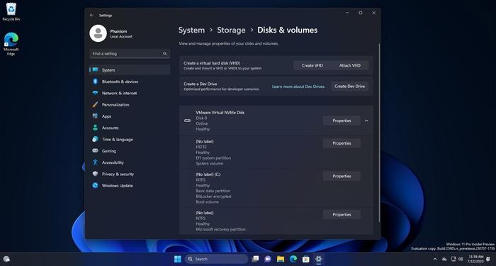 Win11 学院：在 Windows11 25905 预览版中如何启用 Dev Drive