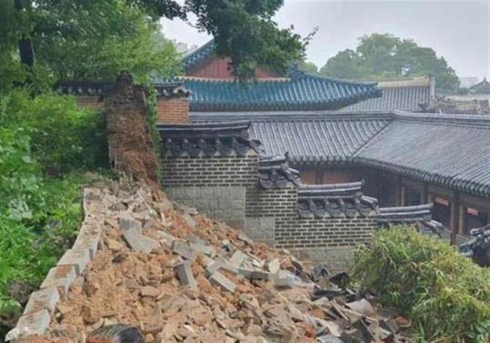 韩国39件文化古迹遭暴雨破坏，1500年历史的世界遗产公山城遭灭顶之灾