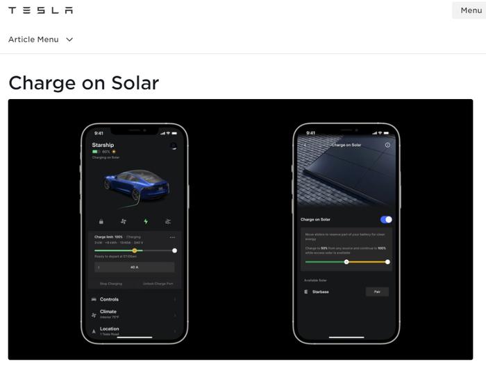 特斯拉APP推出“太阳能充电”功能 为车主提供个性化的充电体验