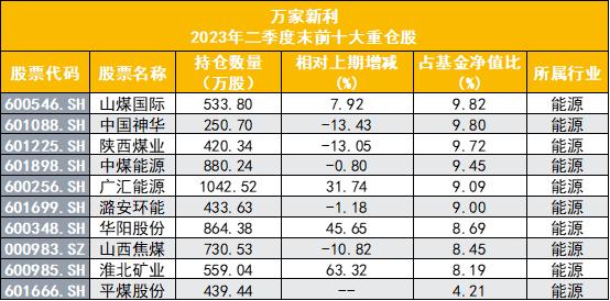 去年冠军基难逃“冠军魔咒”，重仓能源被戏称“准煤炭ETF”，黄海下半年看好顺周期