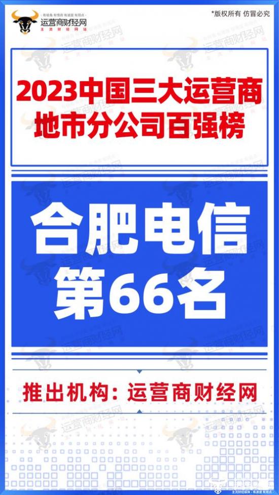 合肥电信营收规模在全国处于较高水平 难怪每年能入选集团SBU