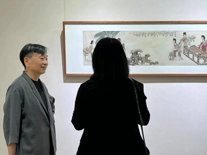 “江山美人——于水雨石中国画作品展”在呼和浩特展出