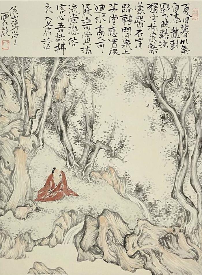 “江山美人——于水雨石中国画作品展”在呼和浩特展出