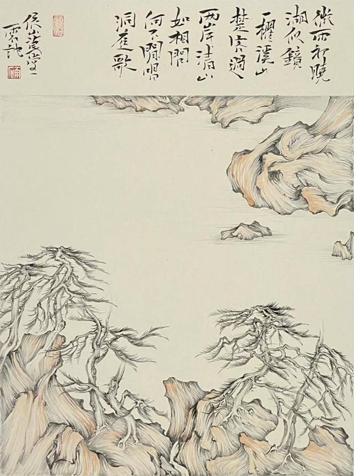 “江山美人——于水雨石中国画作品展”在呼和浩特展出