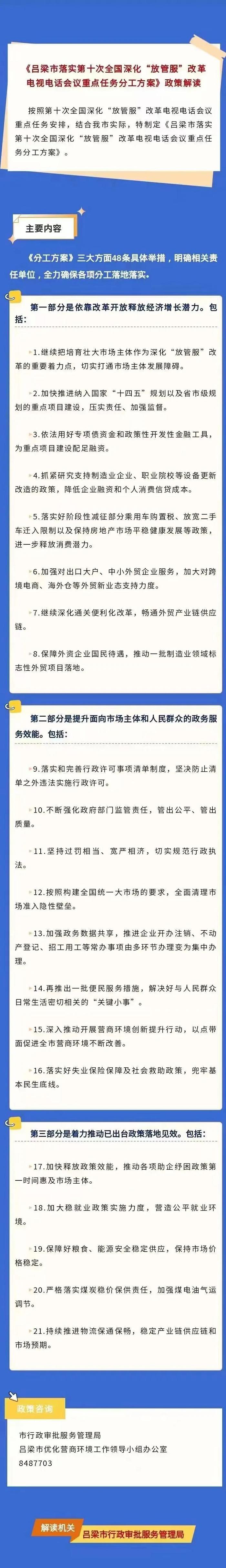 【图解】市行政审批局关于《落实第十次全国深化“放管服”改革电视电话会议重点任务分工方案》的解读