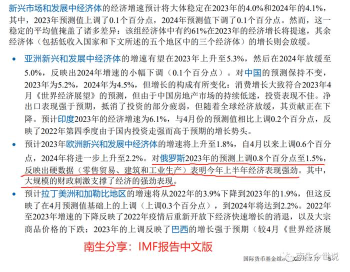 IMF乐观看待印度、俄罗斯2023年经济，那如何预测中、美、日呢？