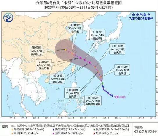 “卡努”迫近48小时预警线！下周周中将迎大风大雨