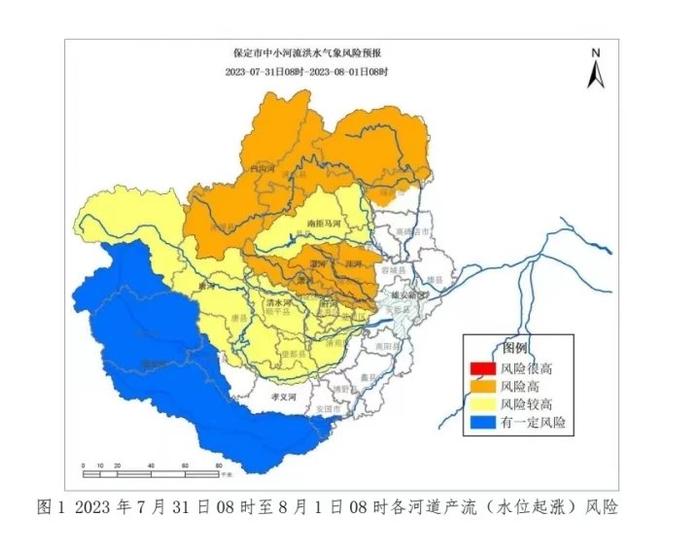 保定市发布中小河流洪水气象风险预报