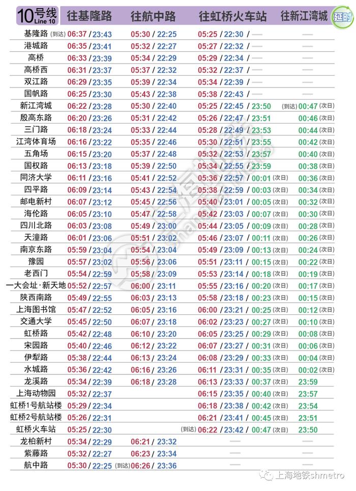 上海地铁2号线往浦东国际机场末班车延后30分钟 最新首末班车时刻表