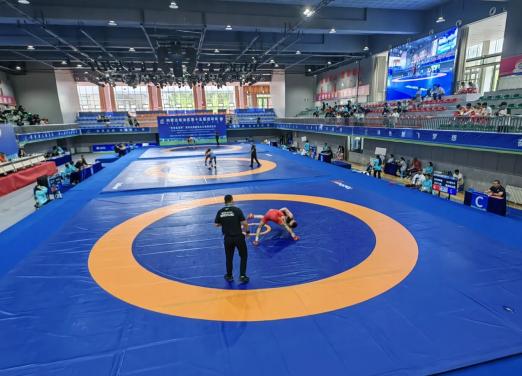 内蒙古十五运“巴音孟克杯”国际式摔跤项目比赛收官